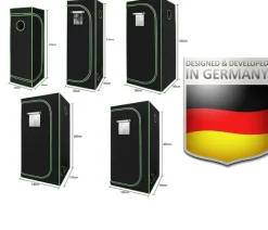 JUNG Growbox Komplettset LED 100x100x200cm Gewächshaus Komplett Set Cannabis