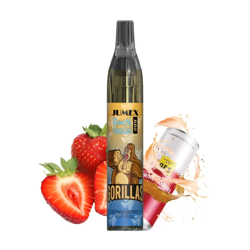 JUNG Jumex 600 Strawberry Redbull Vape mit Nikotin Einweg 600Züge E Zigarette Ve