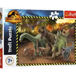 Jurassic World Puzzle 200 Teile Dinosaurier Dino Dinosauer Film Lizenzartikel