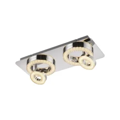 JUST LIGHT 14521-17 LED Deckenleuchte TIM 2-flammig 3000K chrom