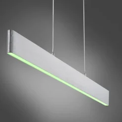 JUST LIGHT 11568-95 LED Pendelleuchte LOLAsmart-Nila Smart Home RGBW stahlfarben