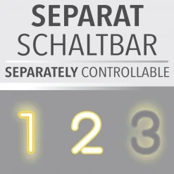JUST LIGHT 15248-18 Sontura Pendelleuchte schwarz mit Ablagefläche
