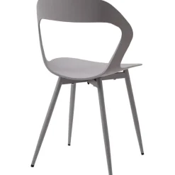 JZGORC 6er Set Esszimmerstühle Grau, skandinavisches Design mit Metallbeinen