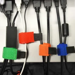 Kabel Klettbänder 8-teilig 18cm Länge verschiedene Farben Werkzeug Elektronik