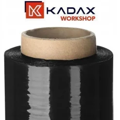 KADAX Stretchfolie, Handfolie, Wickelfolie, Transport, Schwarz, 6 Stück