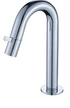 Kaltwasser Wasserhahn mit Kopfsteuerung Standventil Armatur Bad Gäste WC, Chrom