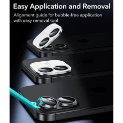 Kameralinsenschutz für iPhone 16/16 Plus, gehärtetes Glas, 1 Stück, Armorite