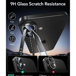 Kameralinsenschutz für iPhone 16/16 Plus, gehärtetes Glas, 1 Stück, Armorite