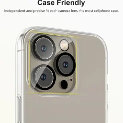 Kameraschutz für iPhone 16 Pro Max, 3er Pack, 9H Panzerglas, Anti-Kratzer