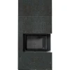 Kaminbausatz KRATKI FLOKI BOX rechts 8 kW Ø 160 Quarzsinter OXIDE NERO schwarz Verkl