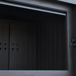 Kamineinsatz aus Stahl KRATKI MBA rechts 17 kW Ø 200 mit Schiebetür gebogenes Glas