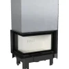 Kamineinsatz aus Stahl KRATKI MBM links 10 kW Ø 200 mit Schiebetür gebogenes Glas