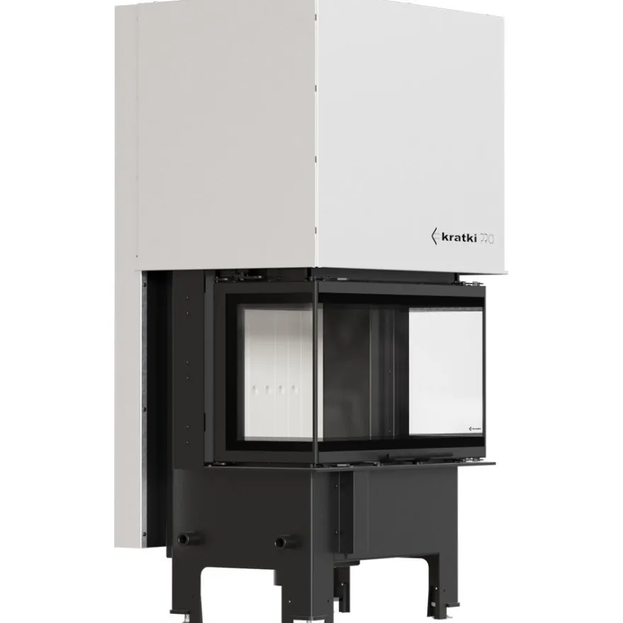 Kamineinsatz KRATKI REGNOR 680/280 7 kW Ø 160 3 seiten glas