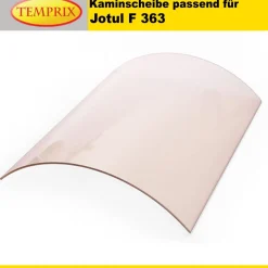 Kaminglas für Jotul Ofenmodelle mit gebogener und prismatischer Glas Sichtscheibe