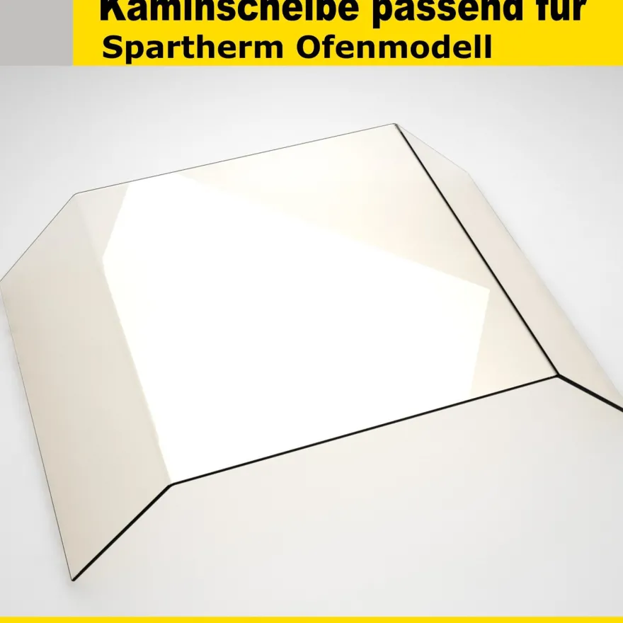 Kaminglas für Spartherm Ofen mit gebogener Kaminscheibe Ofenglas rund gebogen