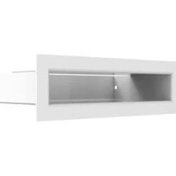 Kamin Luftgitter Lüftungsgitter 4 Farben 6x80 cm Luftleiste Warmluftgitter Kamin