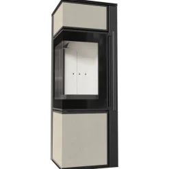 Kaminofen aus Stahl KRATKI TORA/S 8 kW Ø 150 Quarzsinter FOKOS SALE