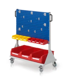 Kappes RasterMobil® mobiler Arbeitsplatzschrank Groese #3 1230x1000x500mm - 4x Loch