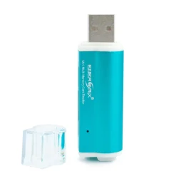 Kartenlesegerät USB Kartenleser schwarz blau oder rot | bis 64 GB