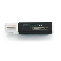 Kartenlesegerät USB Kartenleser schwarz blau oder rot | bis 64 GB