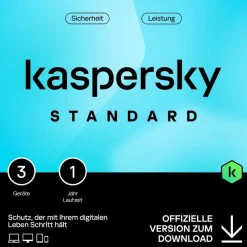 Kaspersky Standard Anti-Virus 2026, 3 Geräte, 1 Jahr, Download