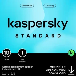 Kaspersky Standard 2026 / 10-Geräte / 1-Jahr / KEY (ESD)