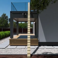 Katzenleiter Katzentreppe Katzenstufe für Balkon Treppe 4m mit Metallhaken 9753