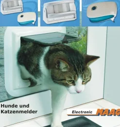 Katzenmelder Hundemelder Katzenklappe Funk Bewegungsmelder Durchgangsmelder PIR