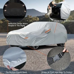 Kayme Autoplane Wasserdicht Atmungsaktiv für Dacia Sandero/Renault Sandero