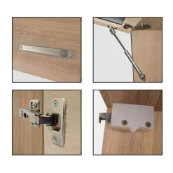 Küche ALINA 350 cm Küchenzeile Einbauküche Küchenblock Sonoma Eiche