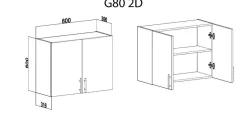 Küche Küchenschrank Unterschrank Hängeschrank Küchenzeile Kühlschrank