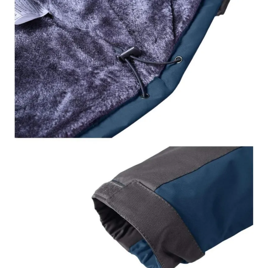 Kefitevd Herren Winterjacke Wasserdicht Warm Gefüttert Skijacke Outdoor