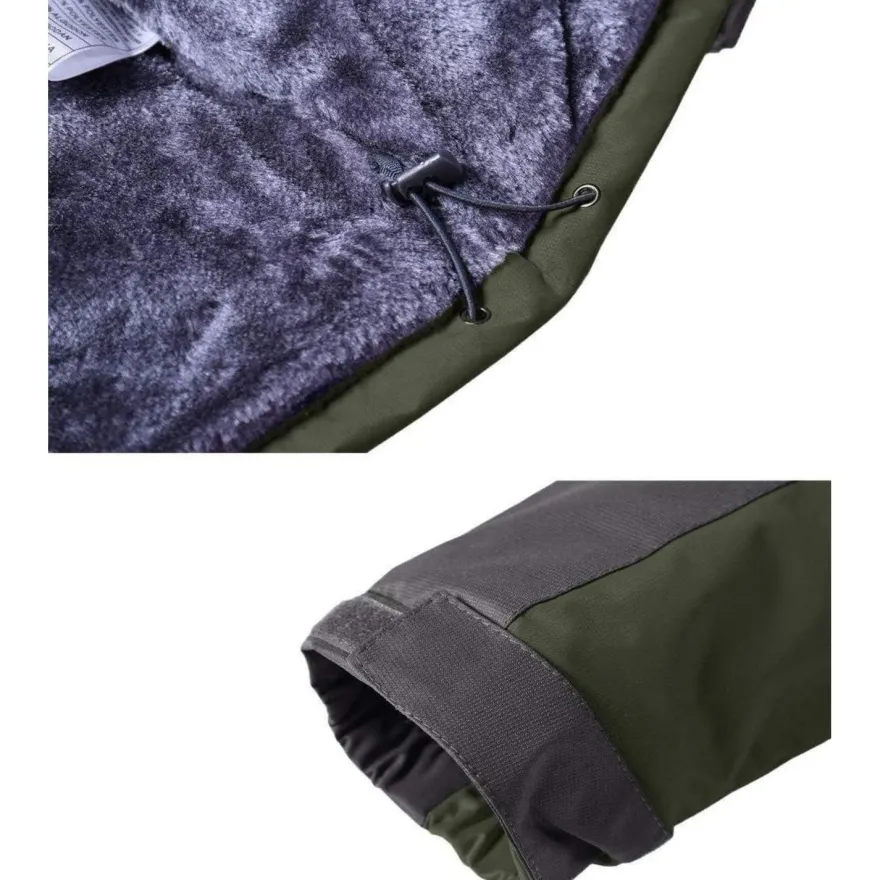 Kefitevd Herren Winterjacke Wasserdicht Warm Gefüttert Skijacke Outdoor