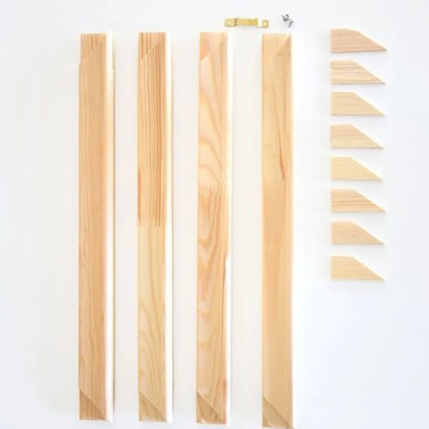 Keilrahmen Holzleisten Set 150 bis 100 cm ohne Leinwand