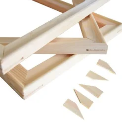 Keilrahmen Holzleisten Set 120 bis 90 cm ohne Leinwand