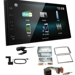 Kenwood Digital Autoradio DAB+ Bluetooth für Alfa Romeo GT 2004-2010 silber