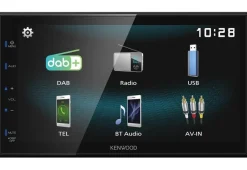 Kenwood 2-DIN Digital Autoradio DAB+ Bluetooth für Hyundai i20 2012-2014 silber
