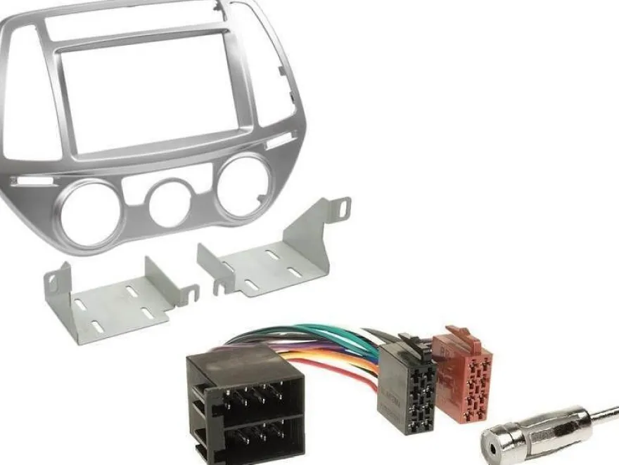Kenwood 2-DIN Digital Autoradio DAB+ Bluetooth für Hyundai i20 2012-2014 silber