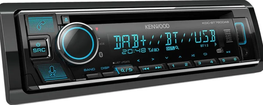 Kenwood 1-DIN Receiver Autoradio DAB Bluetooth für Chrysler PT Cruiser Facelift