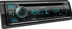 Kenwood 1-DIN Receiver Radio Bluetooth für Seat Toledo IV piano black mit Canbus