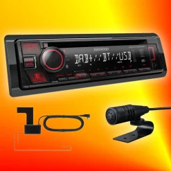 Kenwood KDC-BT450DAB CD USB DAB+ UKW Autoradio DAB-Antenne Mikrofon Bluetooth