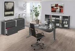 Kerkmann Büroschrank Regal Artline 2 OH 80x38x78 cm Chrom