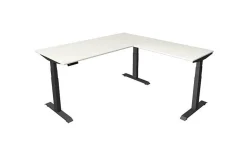 Kerkmann Schreibtisch Sitz-Stehtisch Move 4 anthrazit 180x80x64-129cm mit Anbau
