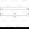 KES Handtuchhalter Schwarz 80 cm Edelstahl SUS 304 Badetuchhalter Wandmontage