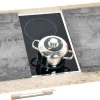 KESPER 2 x Multi-Glasschneideplatte Motiv Beton Herd-Abdeckplatte Ceranfeld-Abdeckung