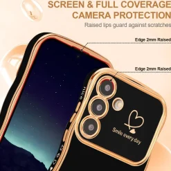 Keteen Handyhülle für Samsung Galaxy A15 5G, Mädchen Niedliche lockige Wellen
