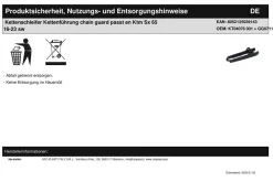 Kettenschleifer Kettenführung chain guard passt an Ktm Sx 65 16-23 sw