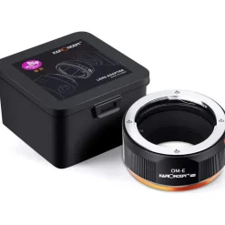 K&F Concept Adapterring für Olympus OM Objektive an Sony E Kameras (Manueller