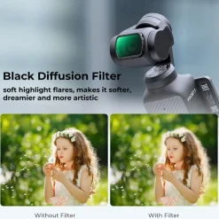 K&F Concept Black Mist 1/4 Filter magnetisch für DJI Osmo Pocket 3
