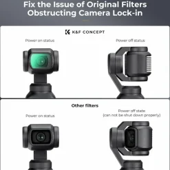 K&F Concept Black Mist 1/4 Filter magnetisch für DJI Osmo Pocket 3